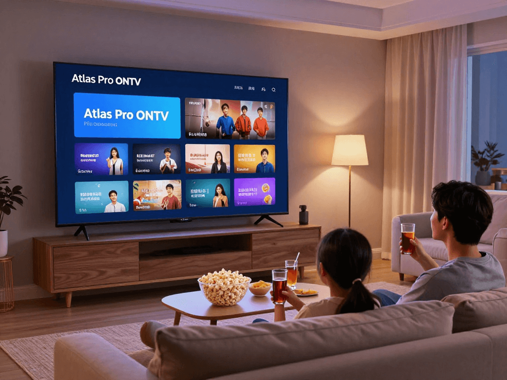 Profitez de l'application atlas pro ontv pour des soirées cinéma en famille avec 12 000 chaînes disponibles.